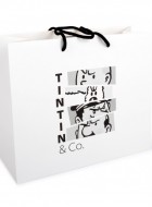 Tintin luxe zak zwart-wit Stripweb