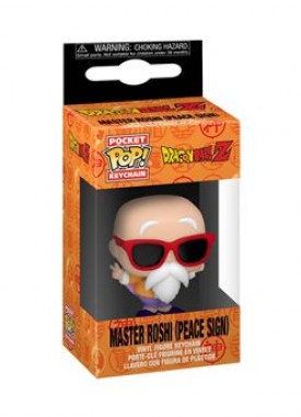Figurine-Funko-Pop-Animation-Keychain-Dragon-Ball-Z-Master-Roshi-Peace-Sign
