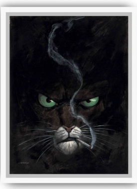 Blacksad rookt witte kader