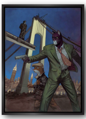 Blacksad revolver kader zwart