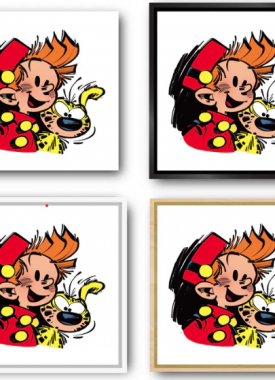 Spirou et Marsupilami met kader