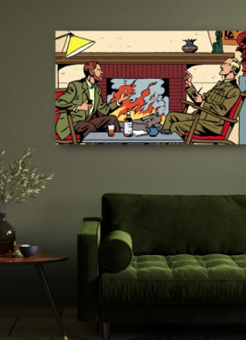 blake et mortimer cheminee zonder kader