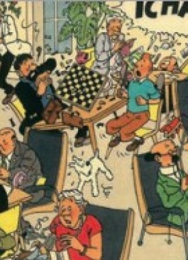 stripweb kuifje postkaart