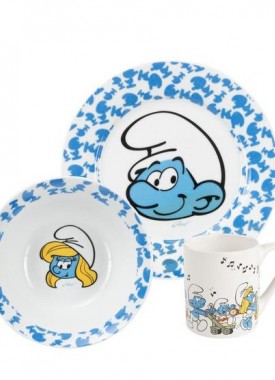 porseleinen ontbijtset stripweb