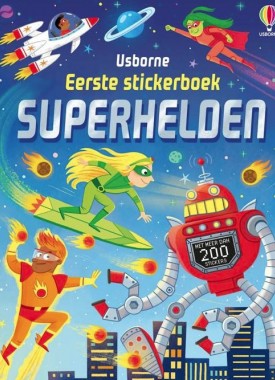 eerste stickerboek superhelden stripweb