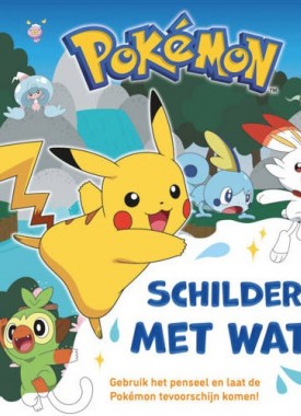 pokemon schilderen met water geel stripweb