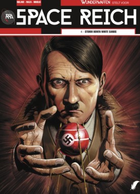 space reich storm boven white sands stripweb