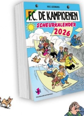 fc de kampioenen scheurkalender 2026 stripweb