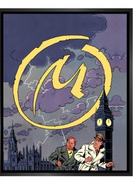 schilderdoek blake et mortimer couverture stripweb zwart 1