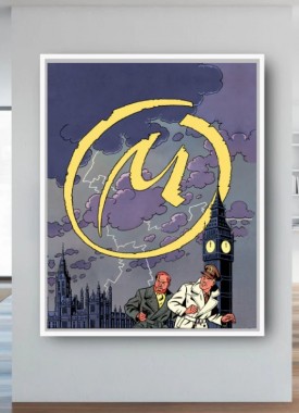 schilderdoek blake et mortimer couverture stripweb wit 2