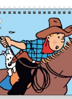 bureau kalender kuifje stripweb