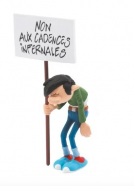 Beeldje guus flater bord stripweb