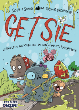 Getsie gesmolten chocoballen en een complete katastrofe stripweb