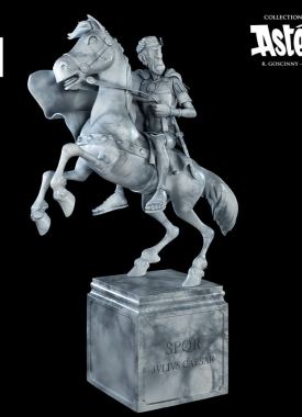 fariboles beeldje asterix ceasar te paard stripweb