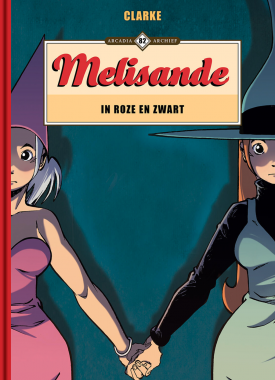 Melisande in roze en zwart stripweb 