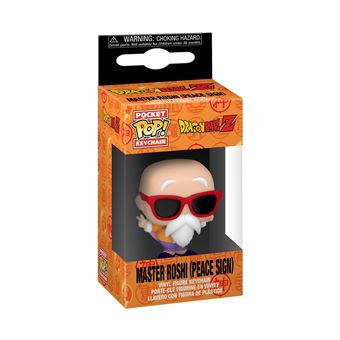 Figurine-Funko-Pop-Animation-Keychain-Dragon-Ball-Z-Master-Roshi-Peace-Sign