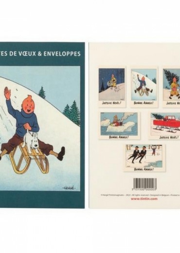 set-de-6-cartes-postales-doubles-tintin-joyeux-noel-31315-10x15cm