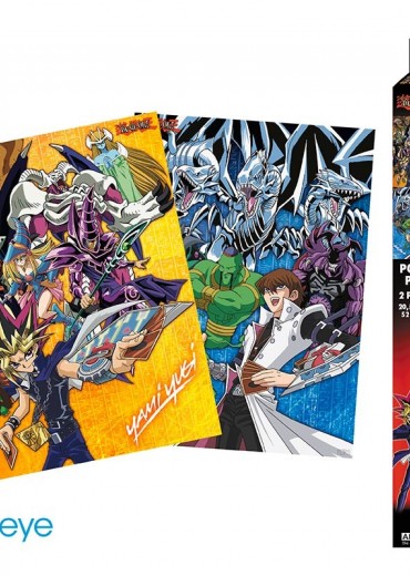 yu-gi-oh-set-2-chibi-posters-yugi-et-kaiba-52-x-38-cm