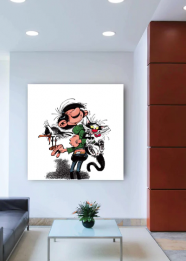 Gaston Lagaffe et ses animaux zonder kader