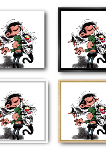 Gaston Lagaffe et ses animaux met kader