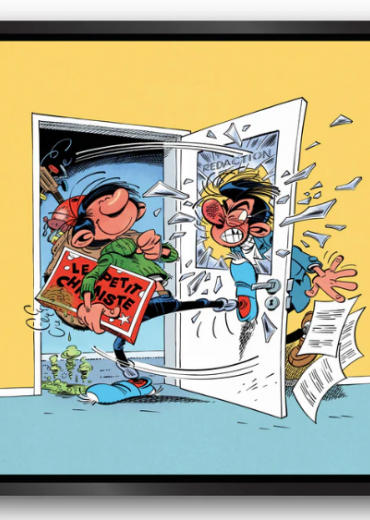 Gaston Lagaffe met kader