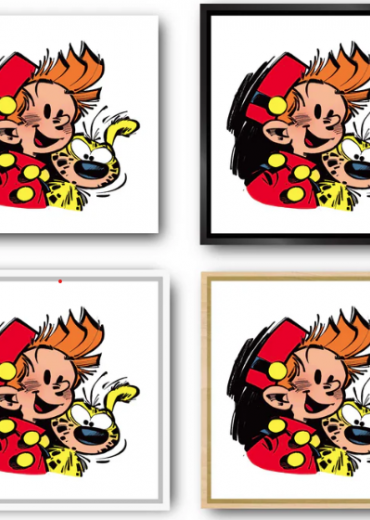 Spirou et Marsupilami met kader