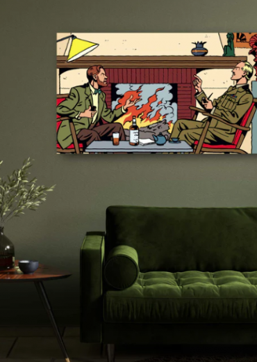 blake et mortimer cheminee zonder kader