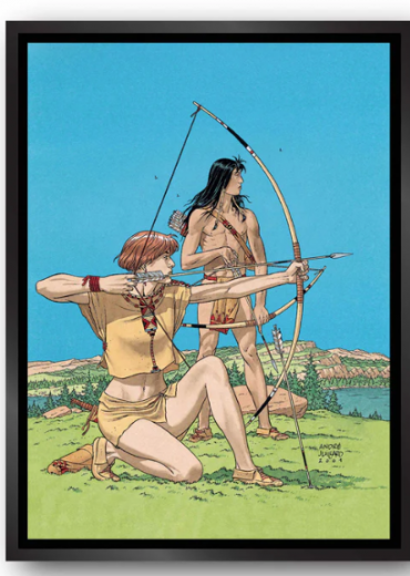 les 7 vies met kader zwart