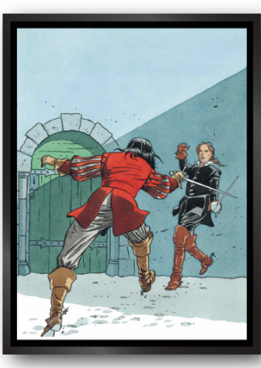 les 7 vies met kader zwart