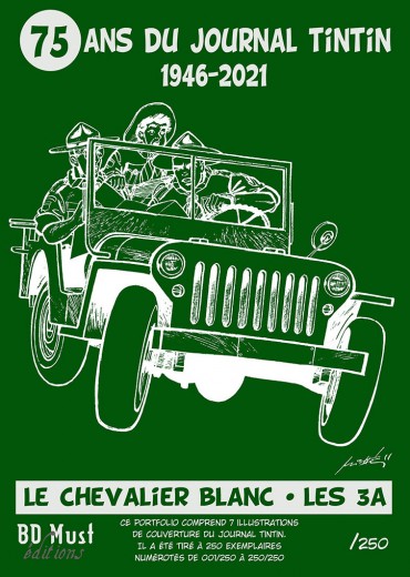 PORTFOLIO - 75 ANS DU JOURNAL TINTIN 1 WITTE RUITER + 3L