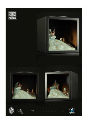 pixirama-cube-avec-figurine-les-schtroumpfs-cosmoschtroumpf- stripweb