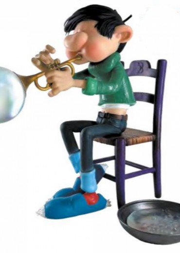 collectible-figurine-plastoy-gaston-lagaffe-soap-bubble-trumpet-2025