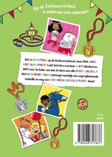 de enorm eigenwijze eenhoorn en de sportdag stripweb1