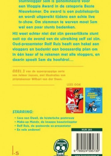 stuntvlogger sam en de strijd om de award stripweb1