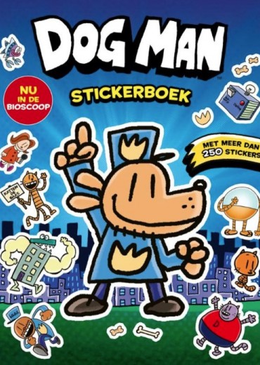 dog man stickerboek stripweb