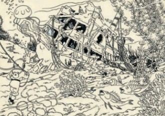 stripweb kuifje postkaart