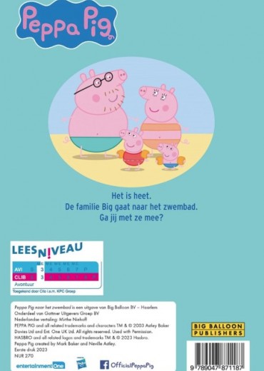ik leer lezen avi peppa pig naar het zwembad stripweb1