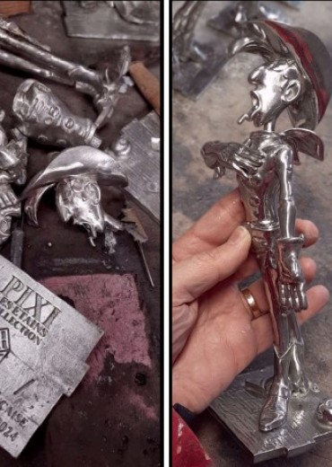 beeldje lucky luke stripweb