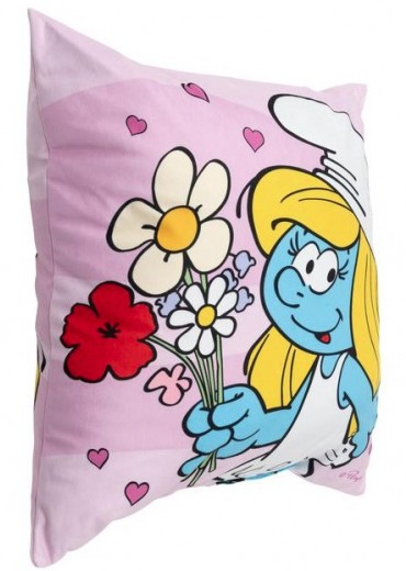 kussen de smurfen roos  stripweb 1