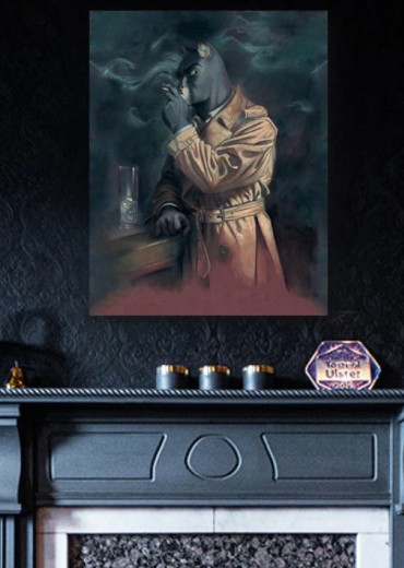 blacksad schilderij blacksad aan de bar  stripweb zonder kader