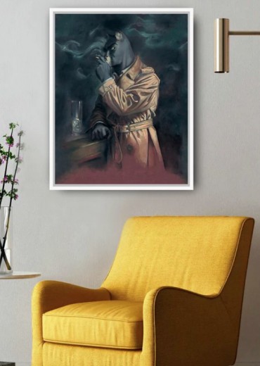 blacksad schilderij blacksad aan de bar  stripweb wit