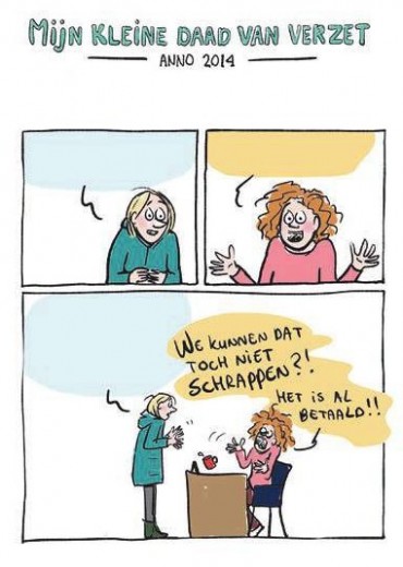 de vliegende klimaatactivist stripweb 1