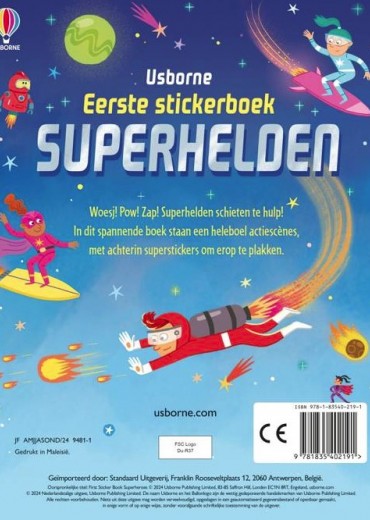 eerste stickerboek superhelden stripweb 1