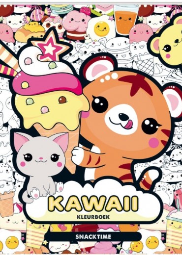 kawaii kleurboek snacktime stripweb