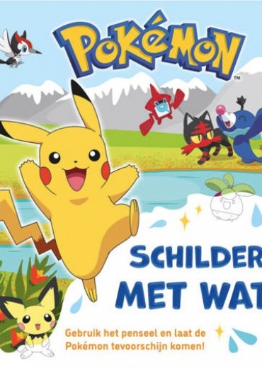 pokemon schilderen met water stripweb