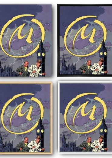 schilderdoek blake et mortimer couverture stripweb 2