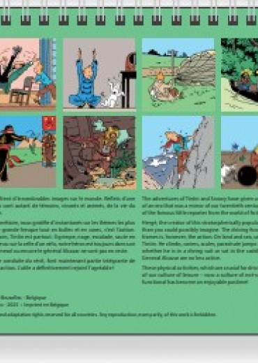 bureau kalender kuifje stripweb 2