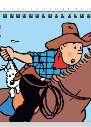 bureau kalender kuifje stripweb