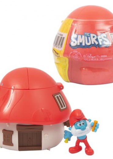 Rood paddenstoelenhuisje De Smurfen