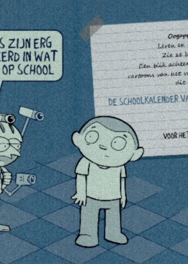 de schoolkalender van meneer Van Ghysegem stripweb